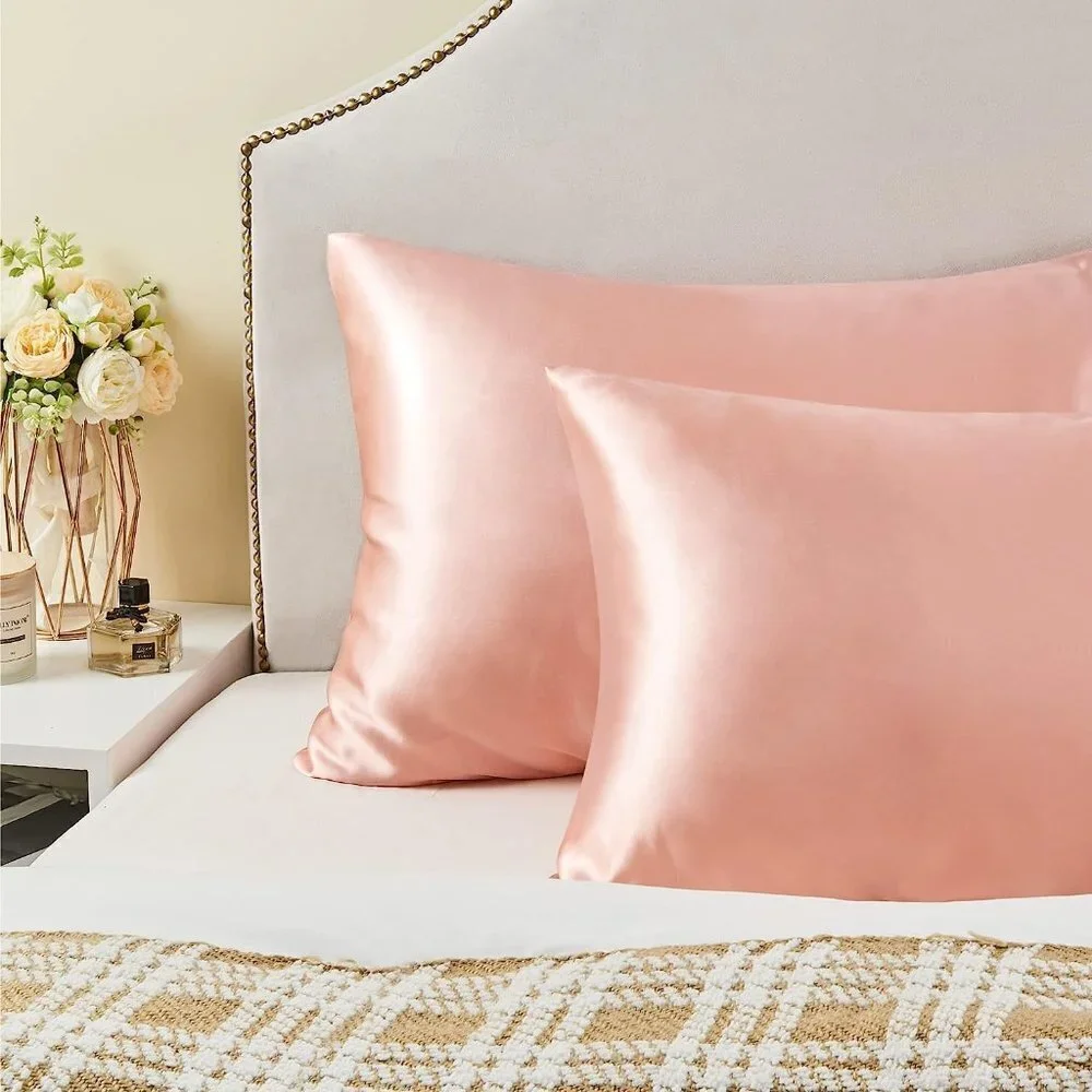 👉 Satin Pillowcase for Hair and Skin, Queen Pillow Cases Set of 2 Pack,  20 X 30